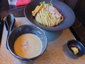 座銀の鶏つけそsoba（つけ麺）の写真