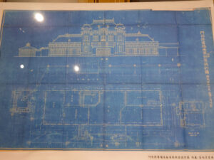 門司港駅の設計図の写真