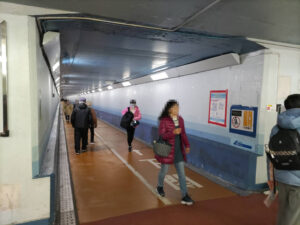 トンネルの中の様子の写真