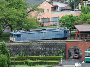 碓氷峠鉄道文化むら内にあるEF63の写真