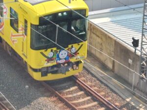 トーマス電車の先頭車両の写真