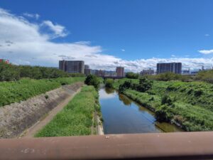 京阪本線から見える交野線の写真