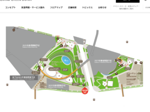 グラングリーン大阪の地図の写真