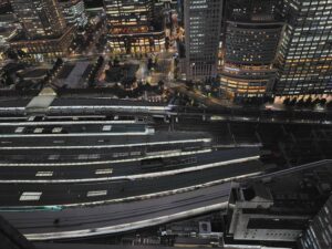 お部屋から見える東京駅の写真