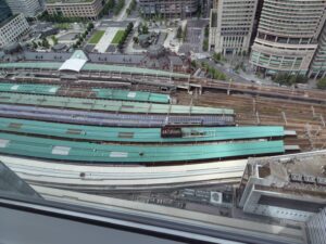 お部屋から見られる東京駅の写真