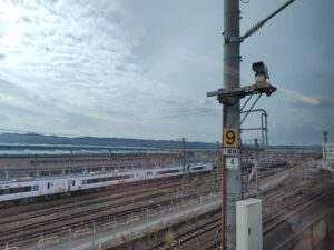 日根野駅の近くにあるJR西日本 吹田総合車両所日根野支所の写真