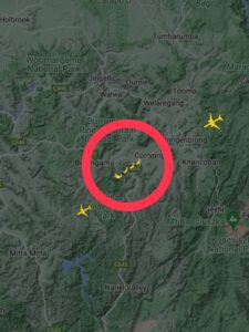 Flightradar24でトナカイが飛んでいる写真