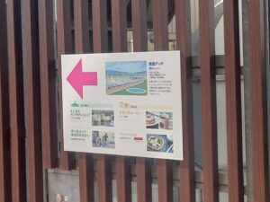 展望デッキの案内図の写真