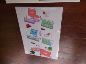 プラムイン城陽の館内図の写真