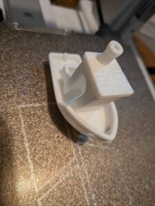 造形した船の写真